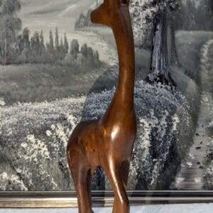 Handmade Wooden Giraffe Sculpture at lerili megamall