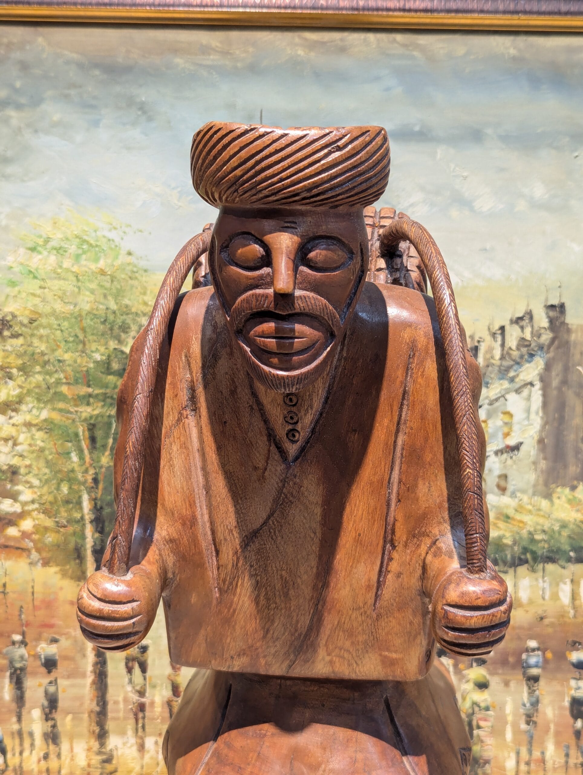 Lerili megamall Handmade Wooden Man Sculpture
