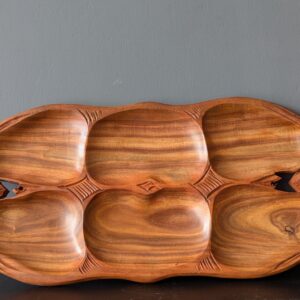 Lerili Megamall Carved Divided Serving Dish